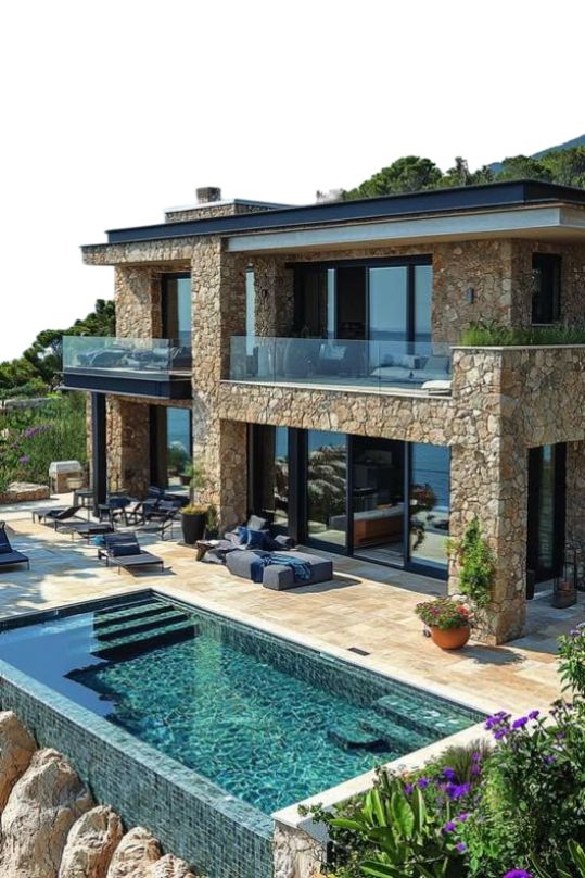 villa with a pool